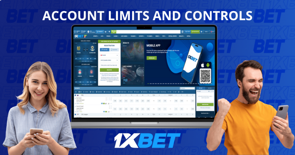 1xBet account limits and controls