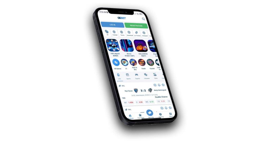 1xBet mobile betting and casino app