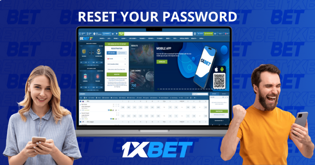 Resetting a 1xBet account password